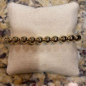 Gold large ball bracelet